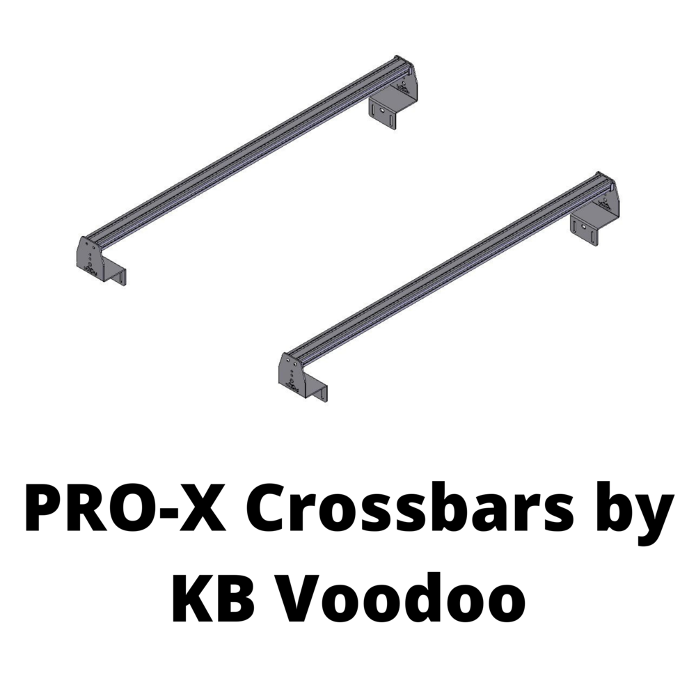 PRO-X Crossbars, compatible with tonneau covers, fits Ford Ranger years  2019 to present — KB Voodoo Fabrications